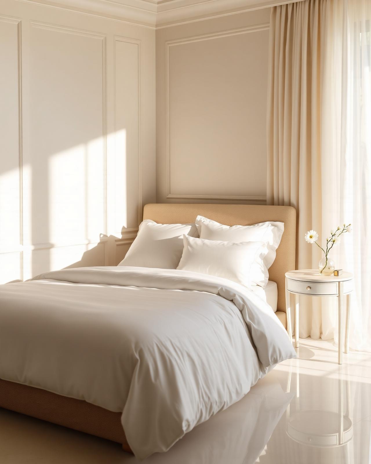 Impeccably clean luxury bedroom
